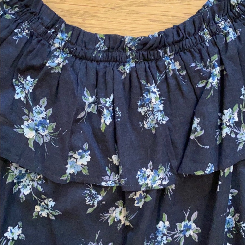 Current/Elliot The Ruffle Off the Shoulder Top - Picture 4 of 5
